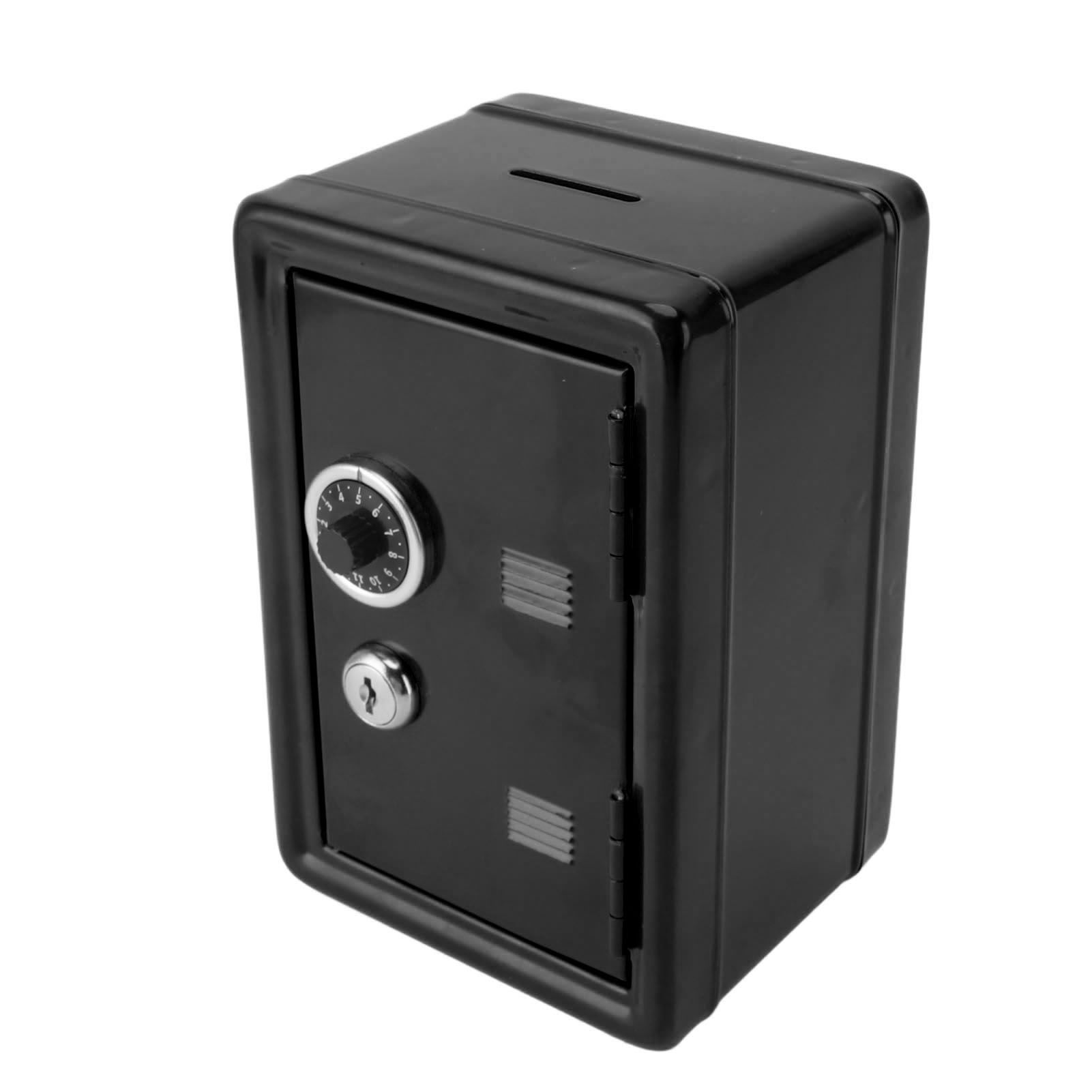 Money Bank Creative Cute Metal Vertical with Lock Keys Cash Coin Box for Home view 8