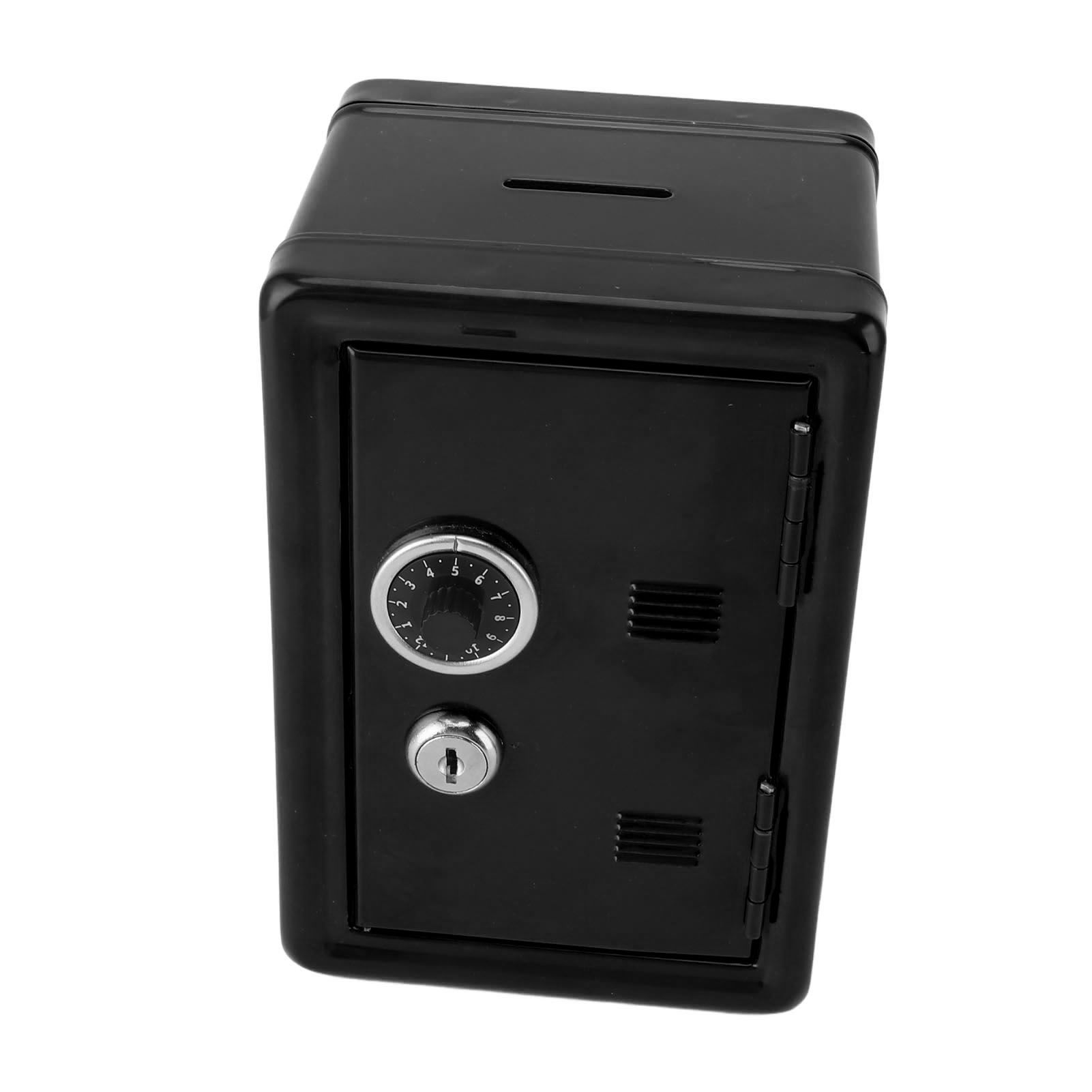Money Bank Creative Cute Metal Vertical with Lock Keys Cash Coin Box for Home view 9