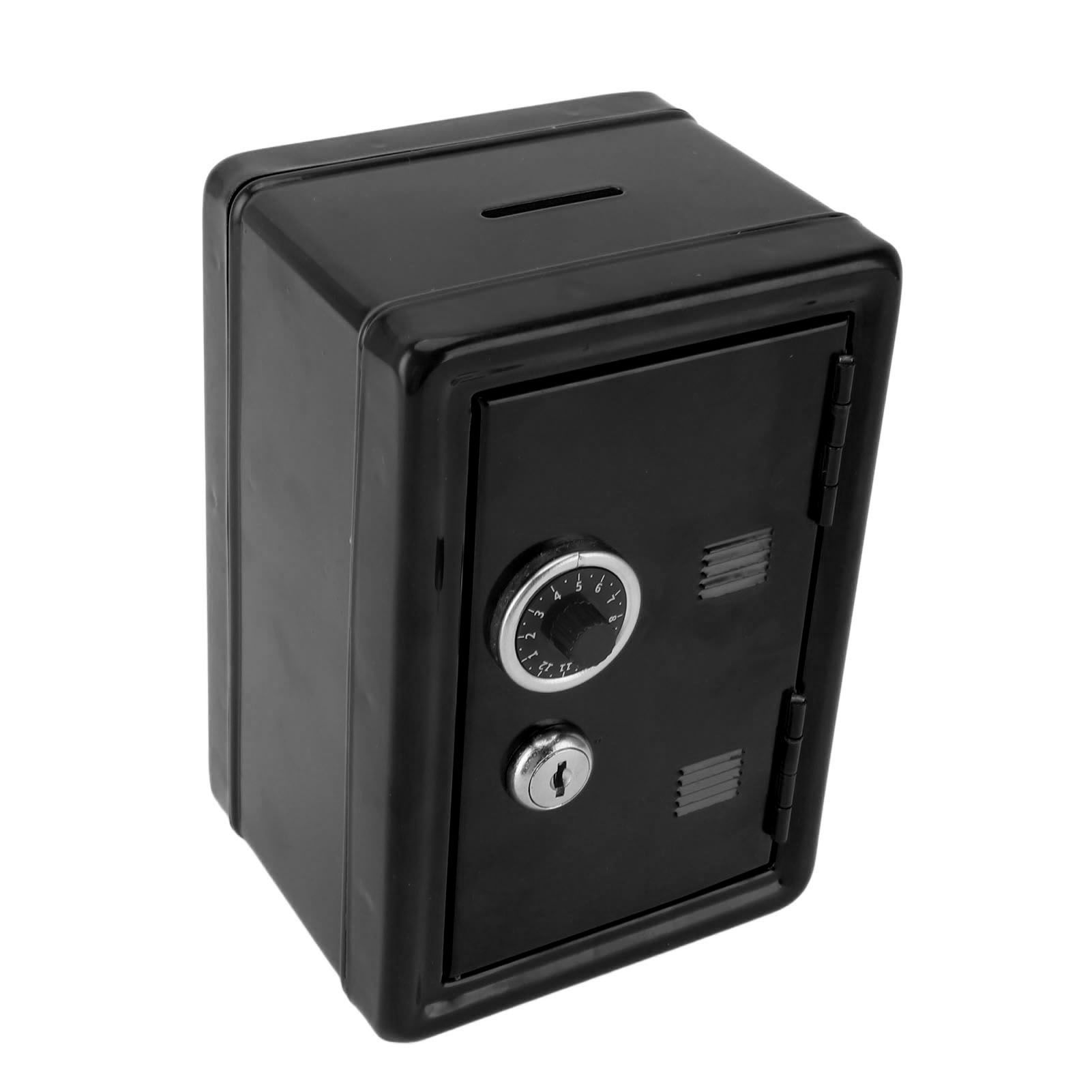 Money Bank Creative Cute Metal Vertical with Lock Keys Cash Coin Box for Home view 10