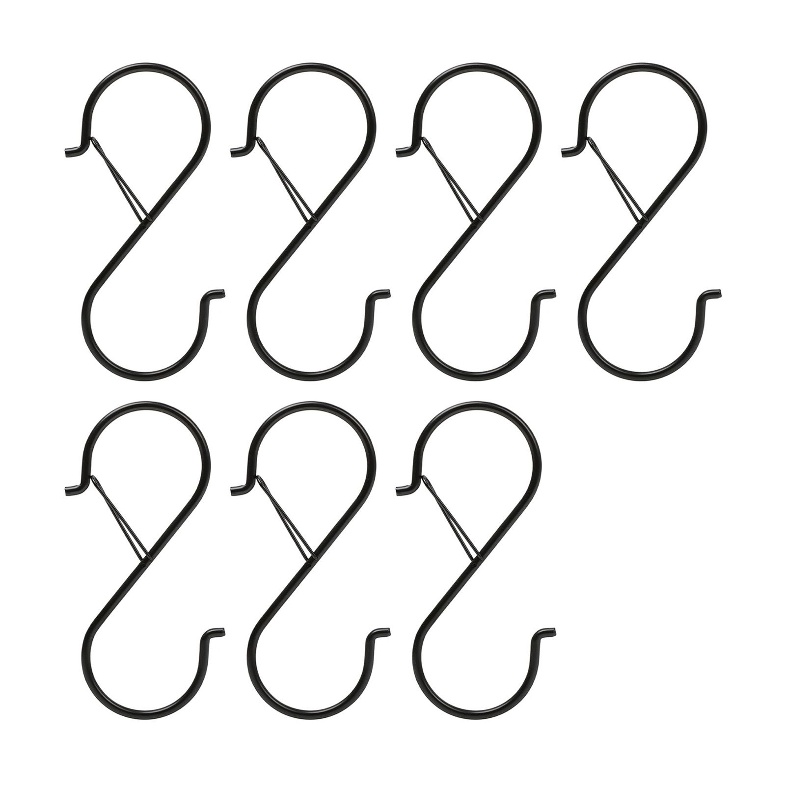 S Hooks Metal Hangers for Hanging Kitchenware Pots Pans Clothes 7pcs view 2