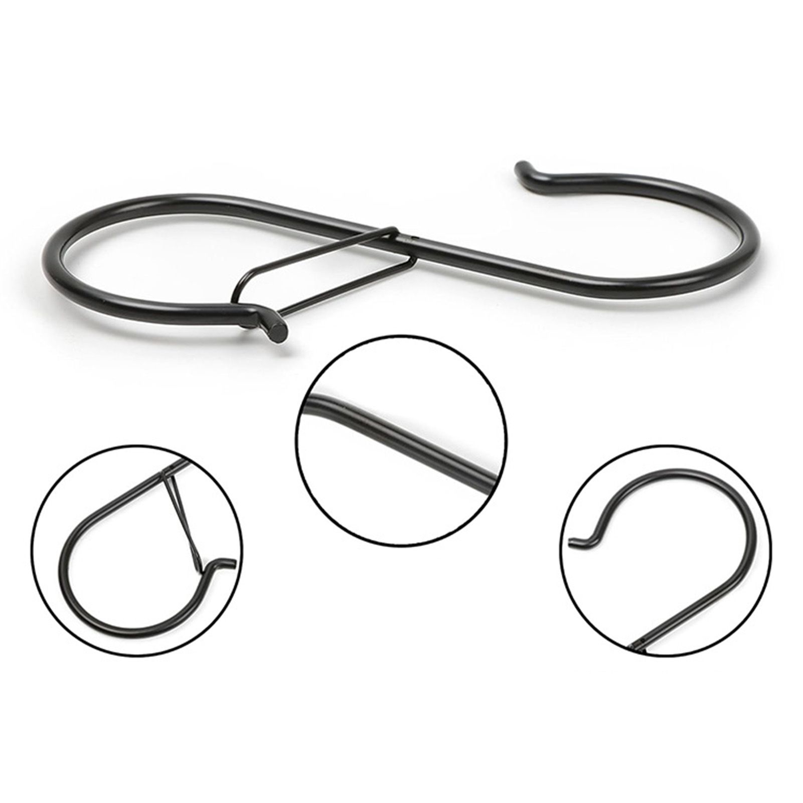 S Hooks Metal Hangers for Hanging Kitchenware Pots Pans Clothes 18pcs view 5