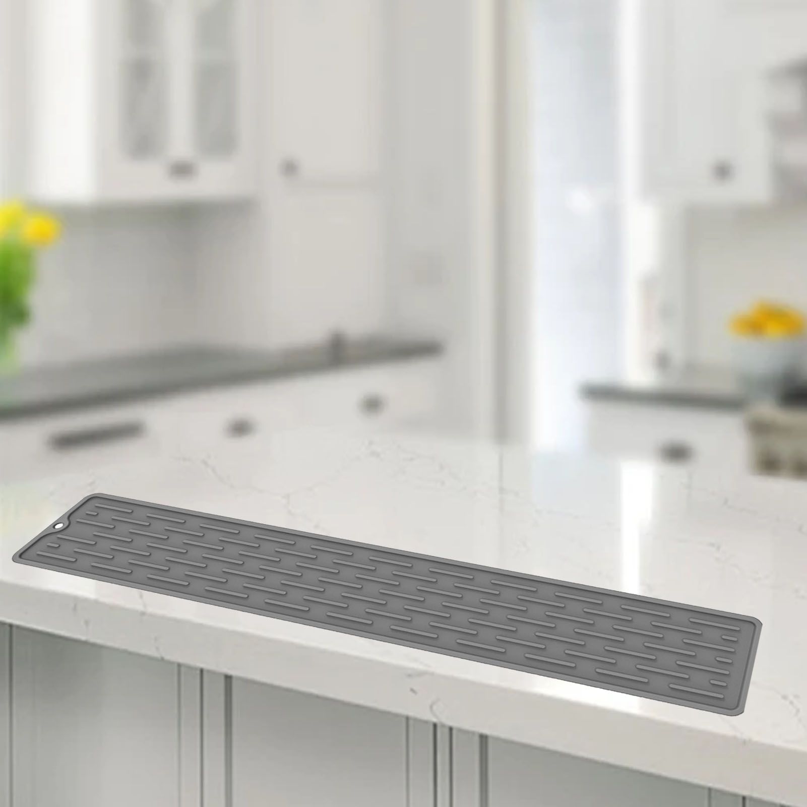 Silicone Drain Mat Long Strip Dish Drying Pad Counter Cutting Board Drying Mat view 9