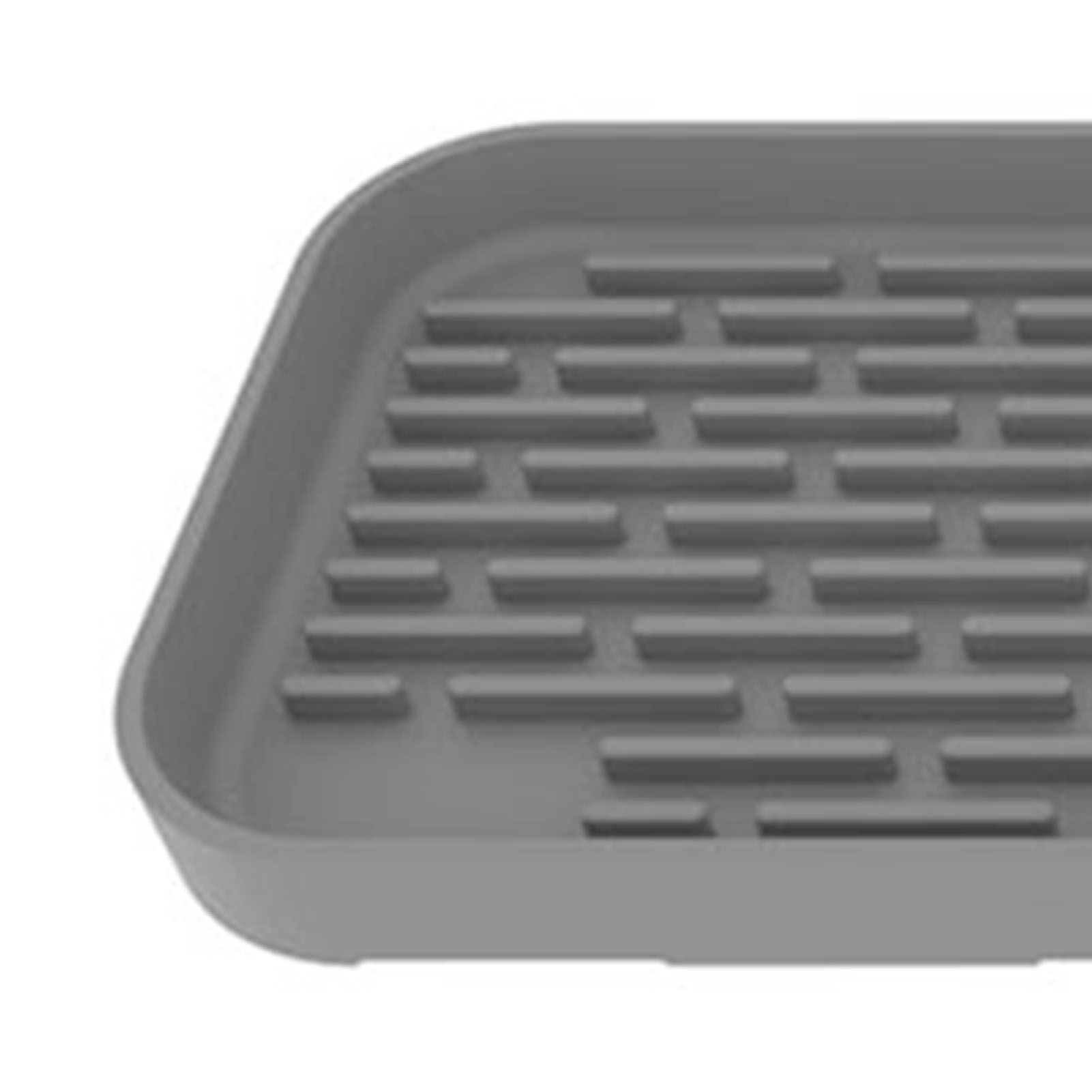 Dish Drying Mat for Kitchen Counter Silicone Anti Slip Sink Drainer Mat for view 7