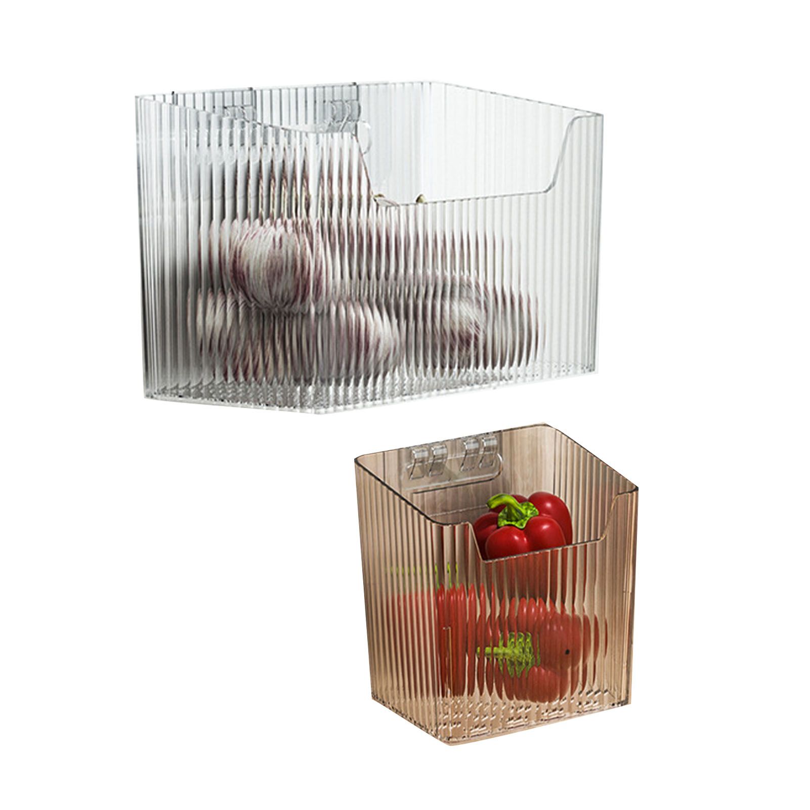 Garlic Container Wall Mounted Transparent Multifunctional Spice Storage Basket view 6