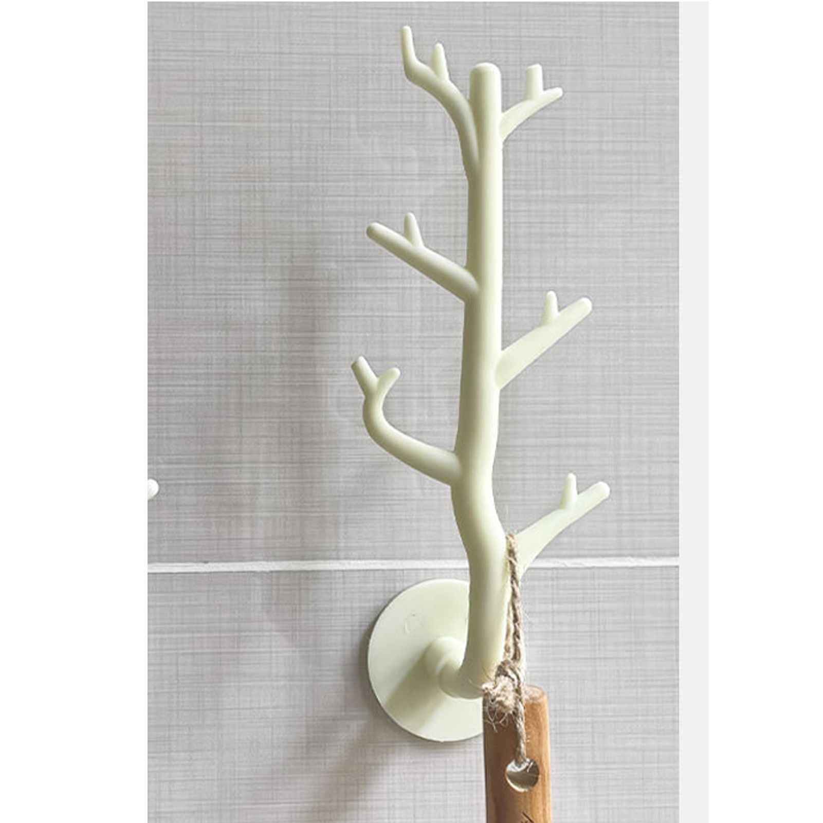 Tree Branch Wall Storage Hook Thickened PP High Load Bearing Wall Mounted view 8