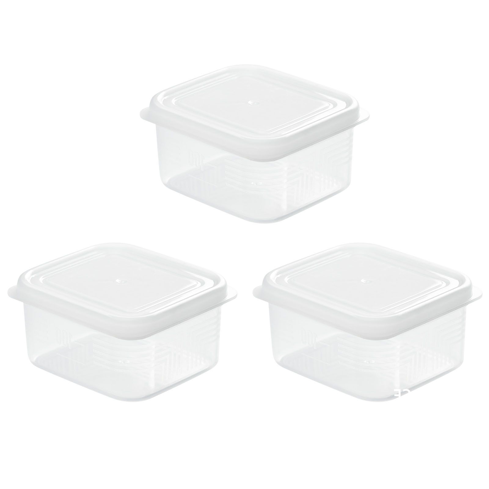 3pcs Freezer Containers with Lids for Food Storage 200ml Reusable Food Storage view 3