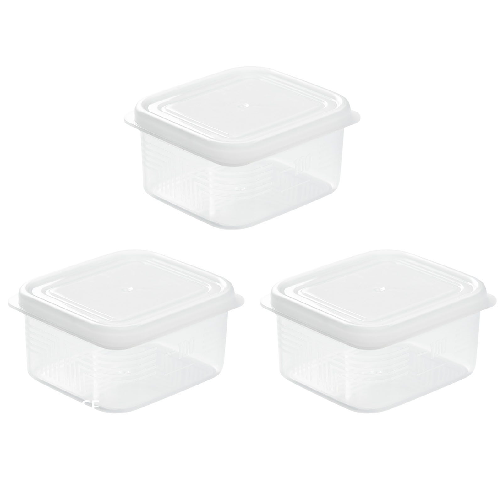 3pcs Freezer Containers with Lids for Food Storage 200ml Reusable Food Storage view 4