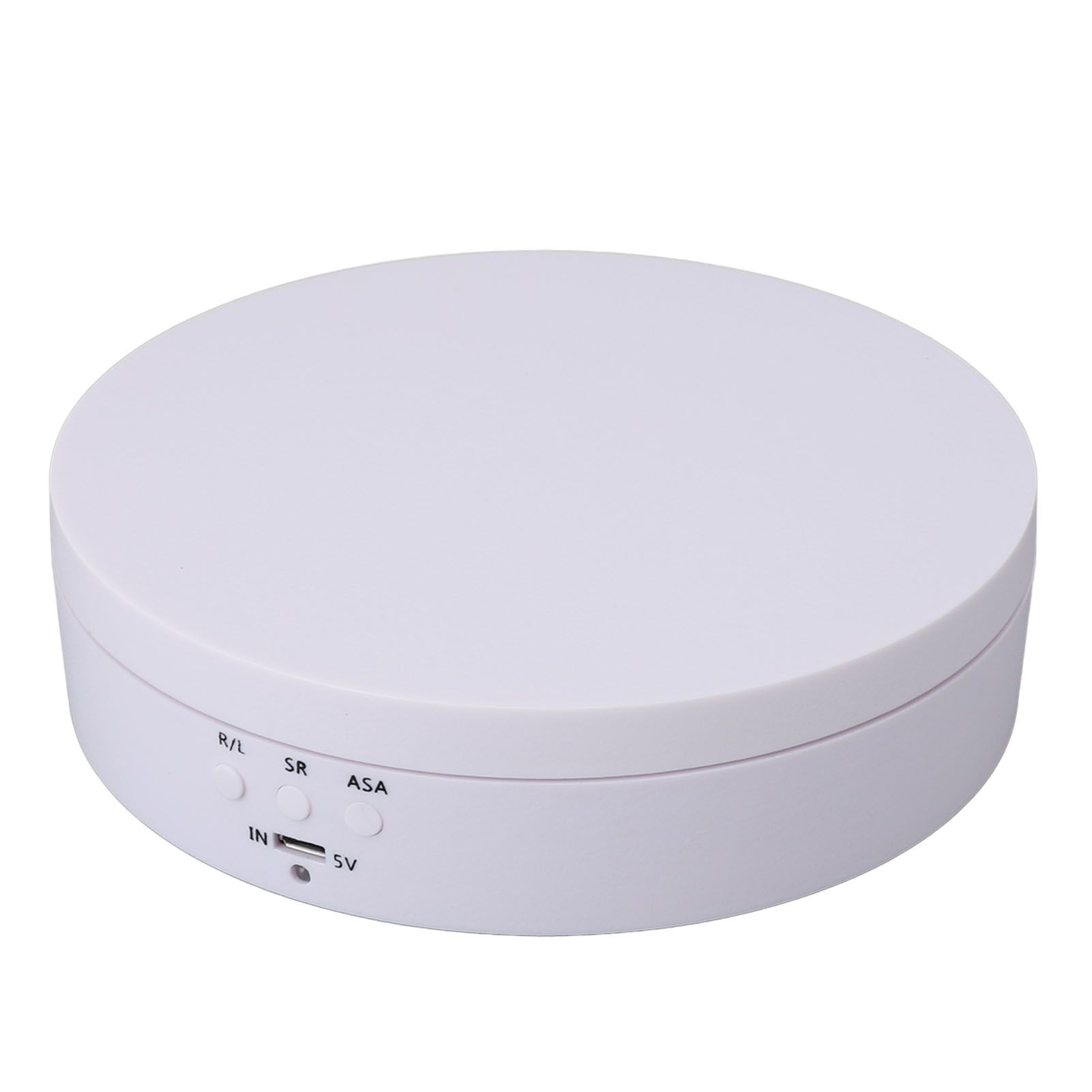Motorized Rotating Display Stand White USB Charging Round 3 Speeds Adjustable view 6