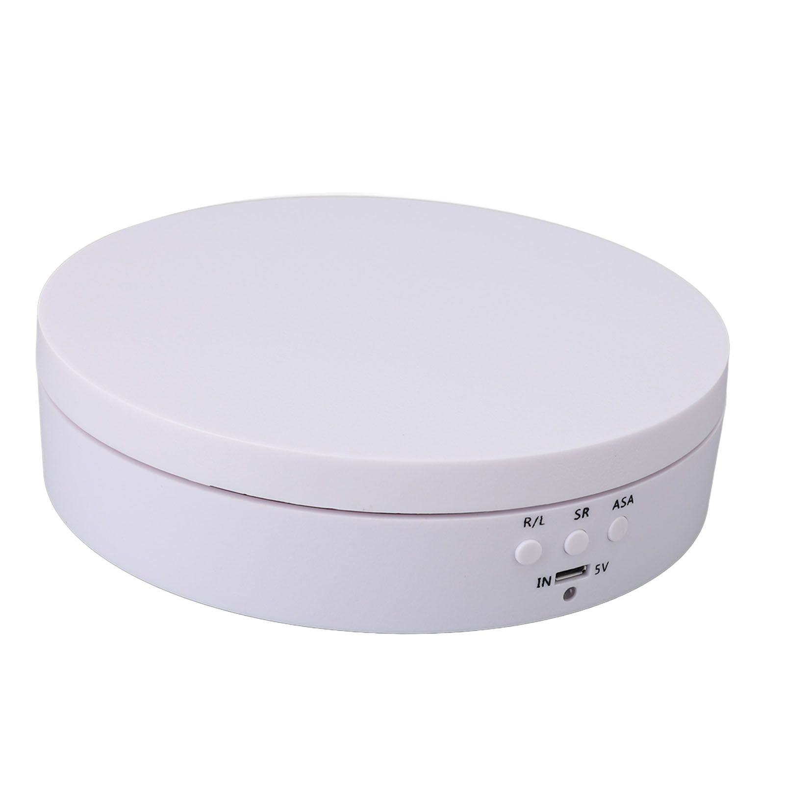 Motorized Rotating Display Stand White USB Charging Round 3 Speeds Adjustable view 8