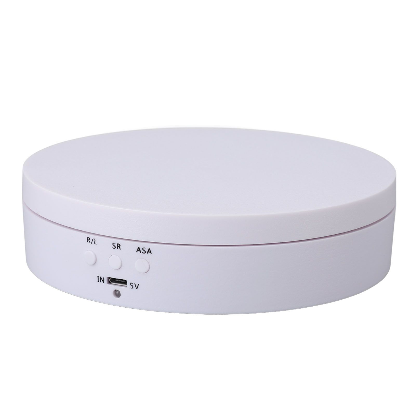 Motorized Rotating Display Stand White USB Charging Round 3 Speeds Adjustable view 9