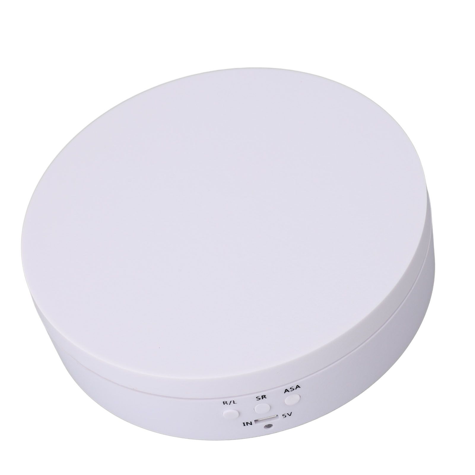Motorized Rotating Display Stand White USB Charging Round 3 Speeds Adjustable view 10