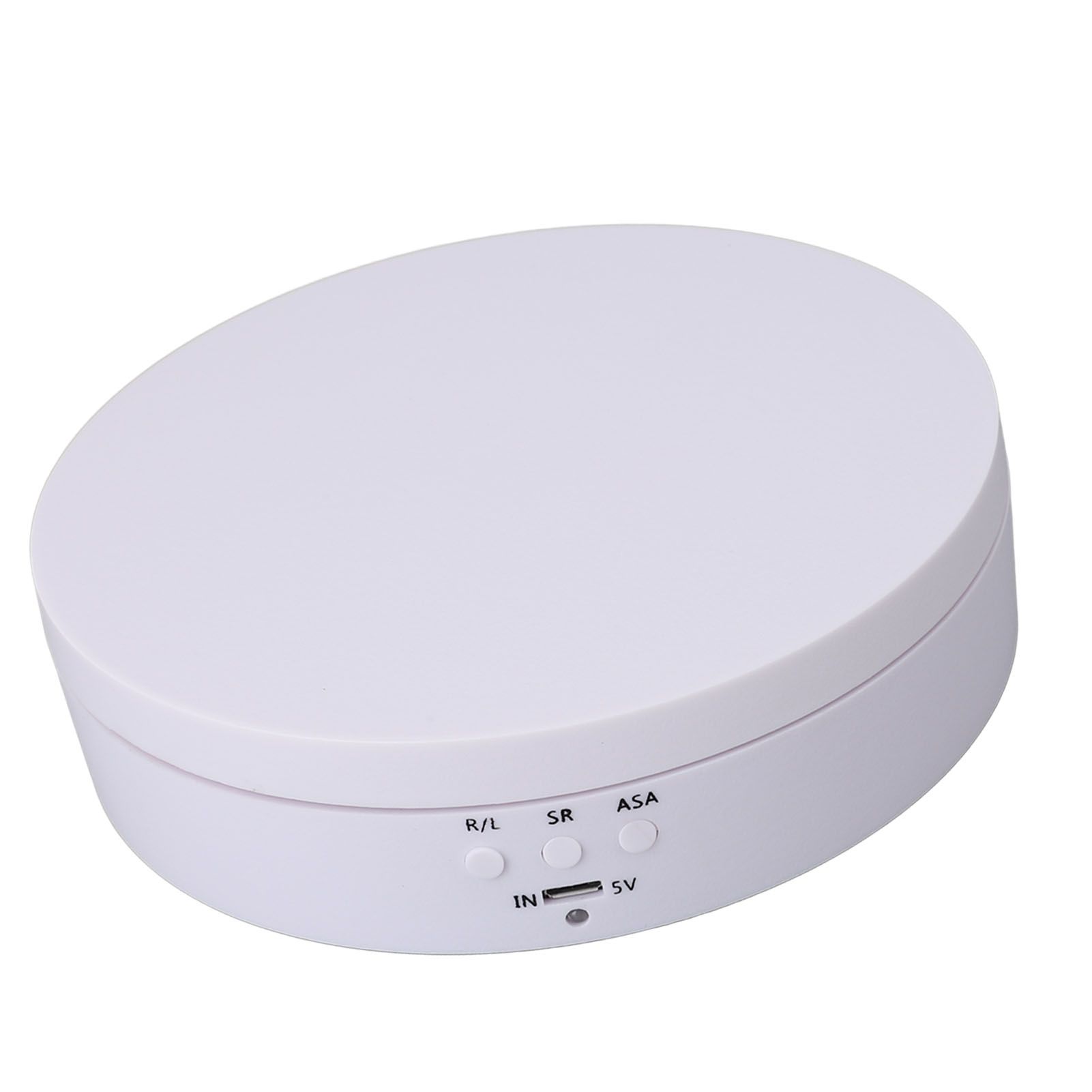 Motorized Rotating Display Stand White USB Charging Round 3 Speeds Adjustable view 11