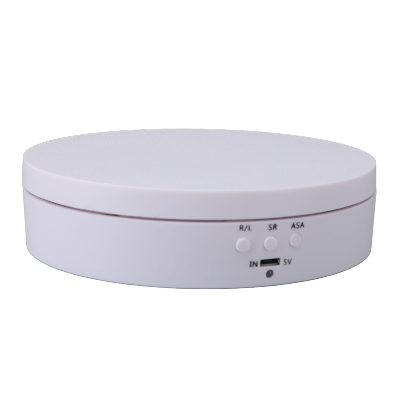 Motorized Rotating Display Stand White USB Charging Round 3 Speeds Adjustable view 12