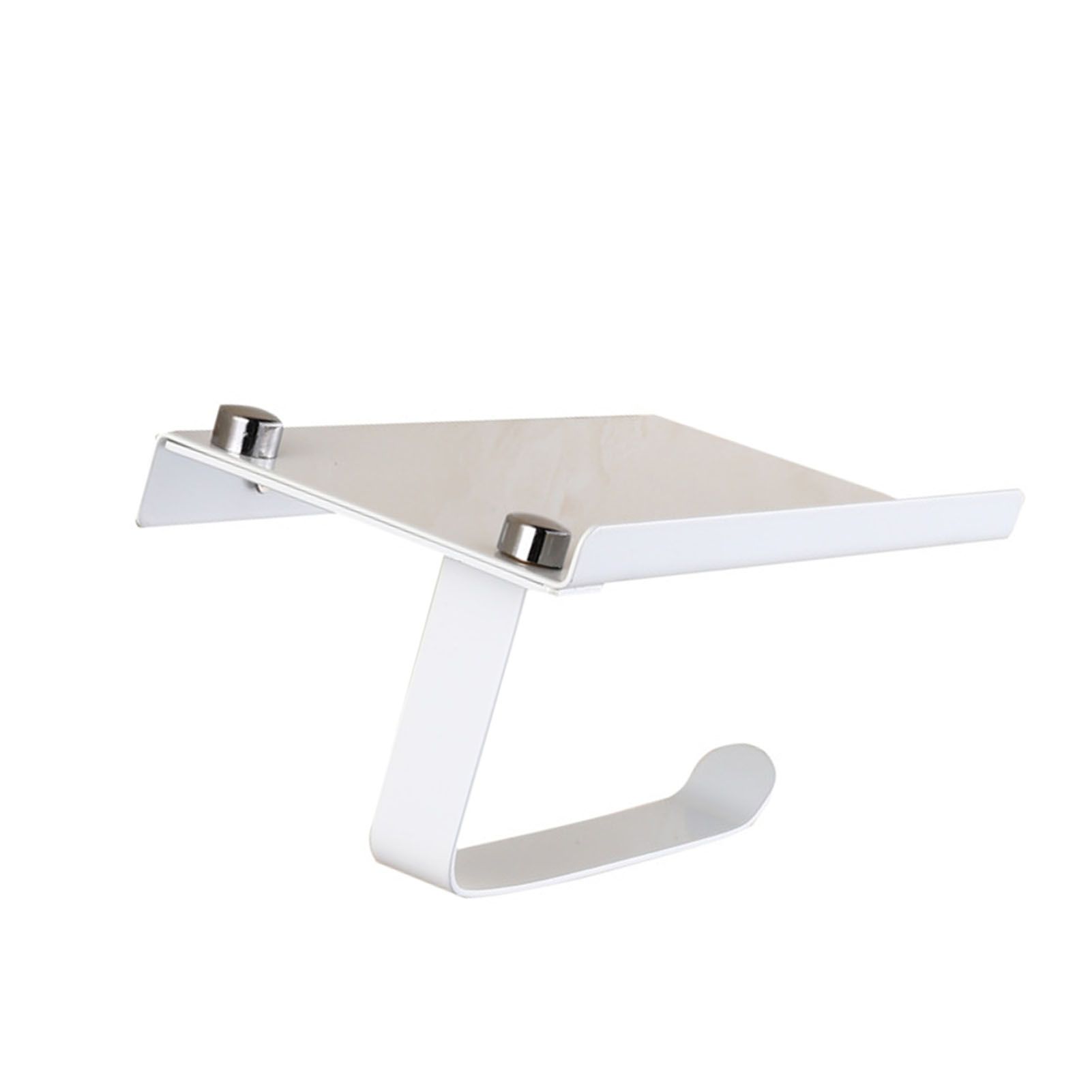 Toilet Paper Holder No Drilling Wall Mount Bathroom Paper Holder with Phone view 8