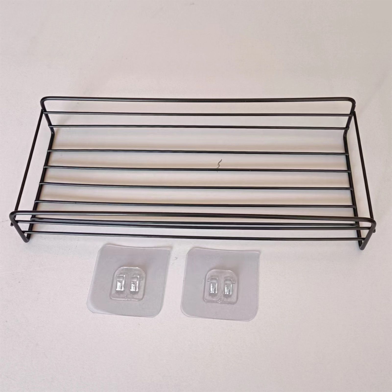Bathroom Strorage Shelves Space Saving Punch Free Wall Mounted Multifunctional view 5