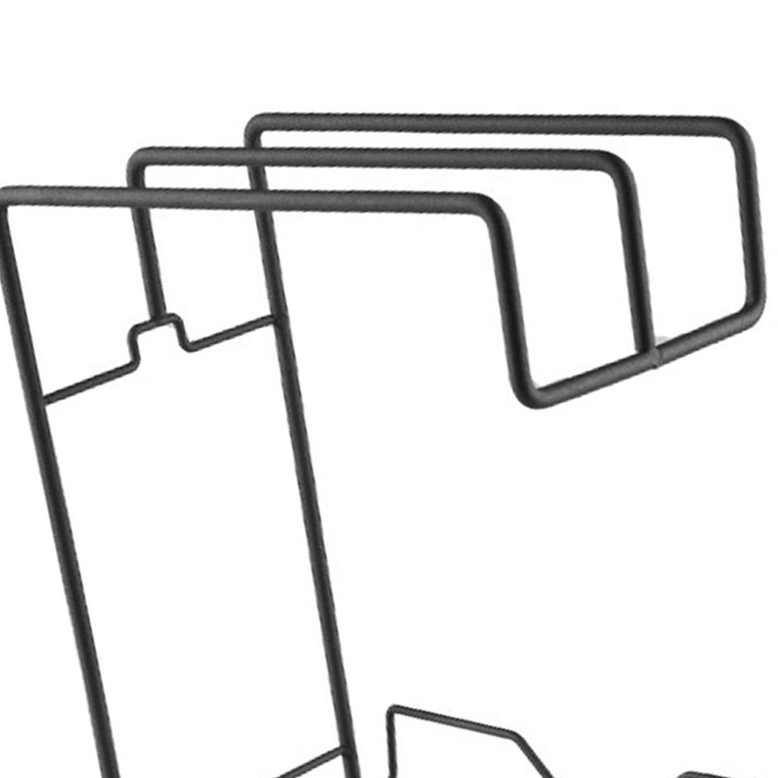 Kitchen Countertop Towel Rack Metal Iron Removable Drainage Tray Space Saving view 5