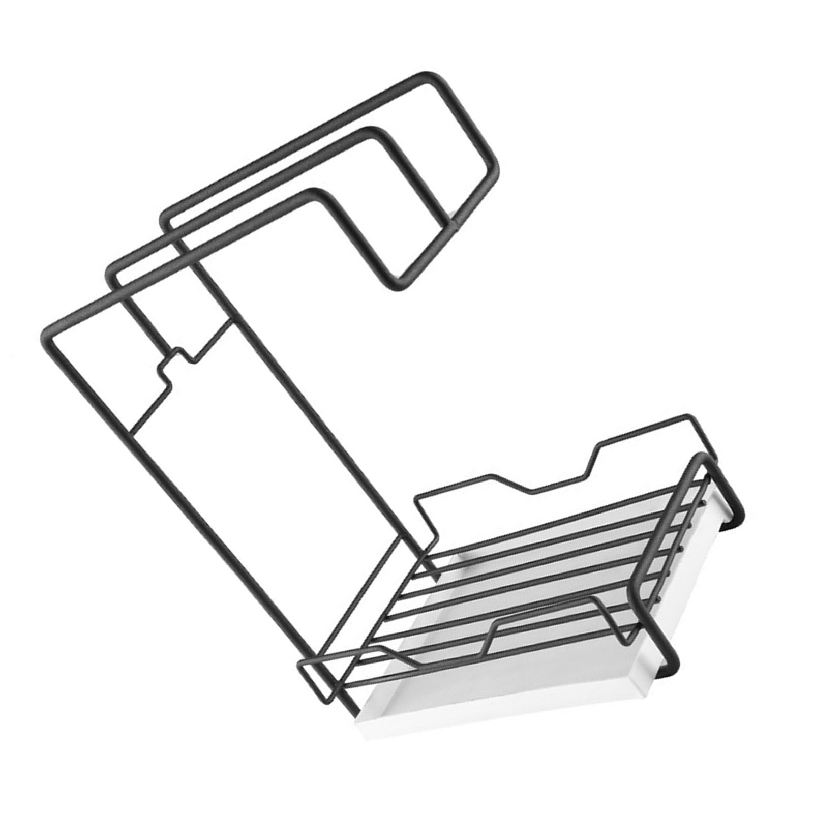 Kitchen Countertop Towel Rack Metal Iron Removable Drainage Tray Space Saving view 6