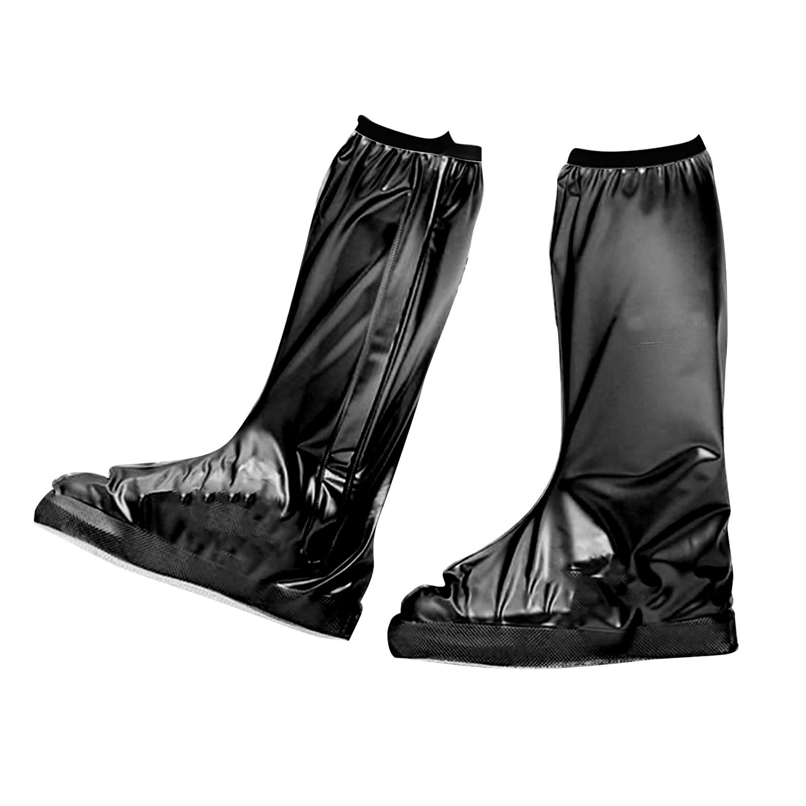 Rain Shoe Cover PVC High Waterproof Thickened Sole Anti Slip Foldable Rain view 3