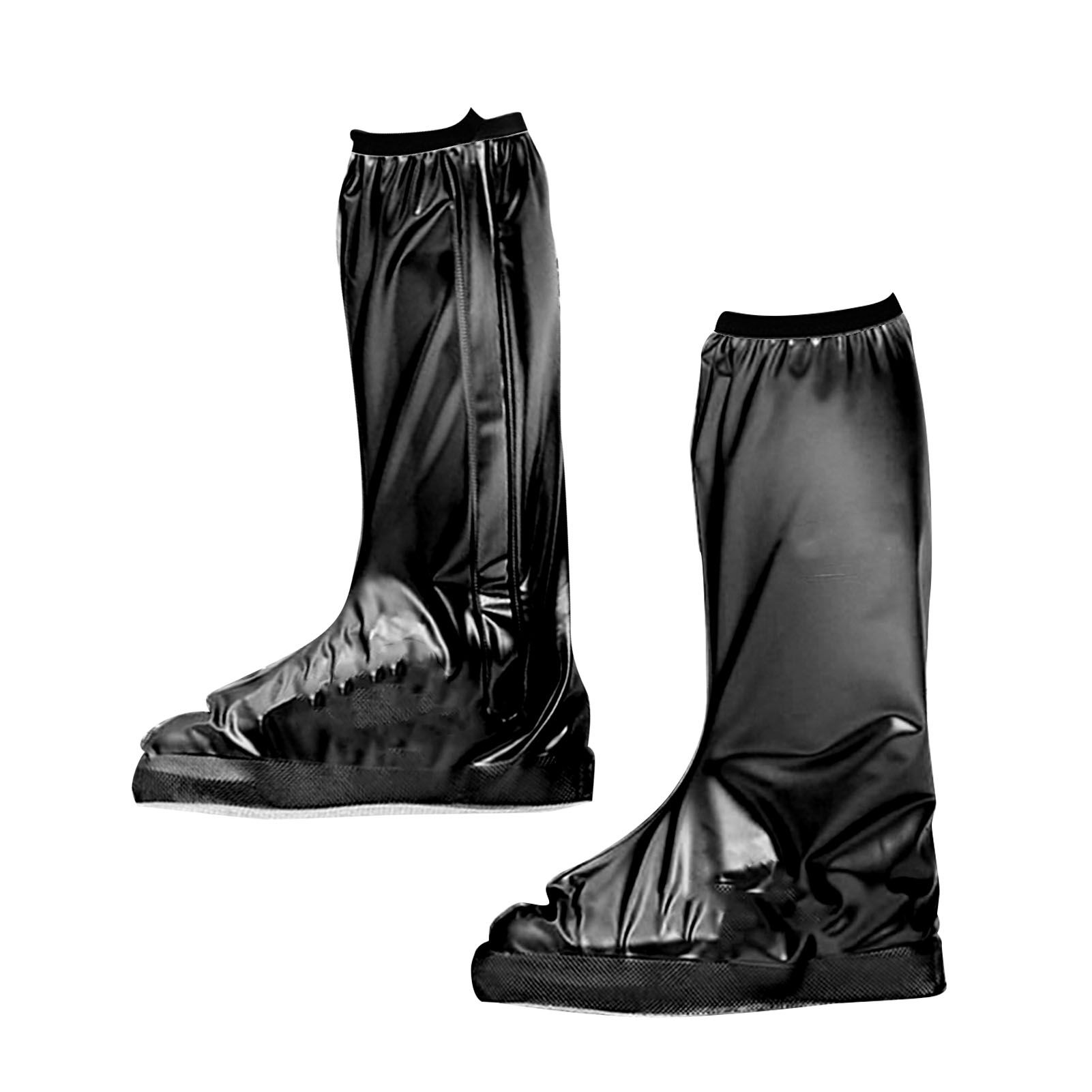 Rain Shoe Cover PVC High Waterproof Thickened Sole Anti Slip Foldable Rain — image 1