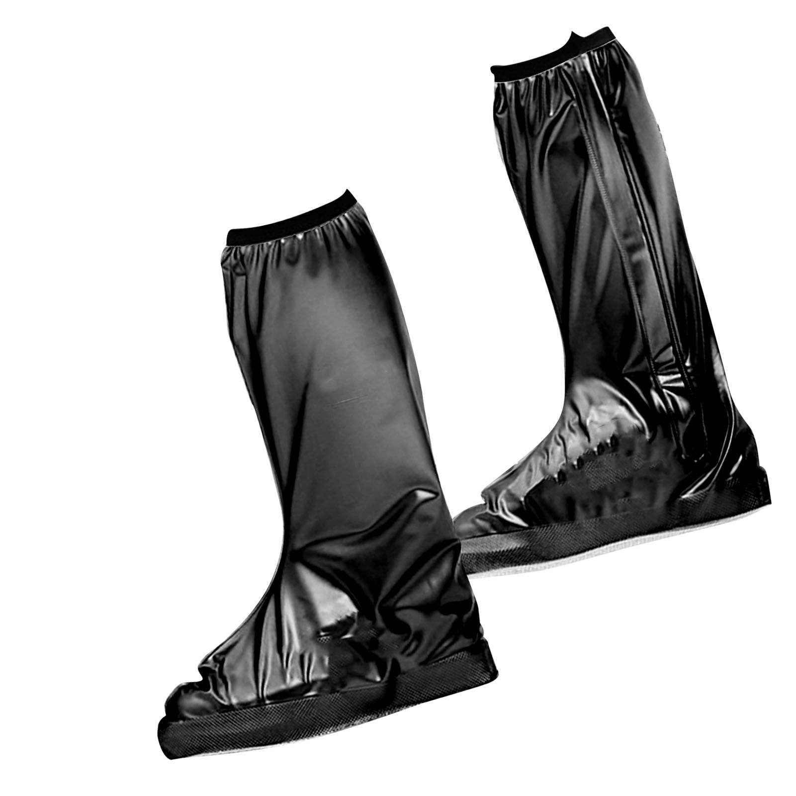 Rain Shoe Cover PVC High Waterproof Thickened Sole Anti Slip Foldable Rain view 8
