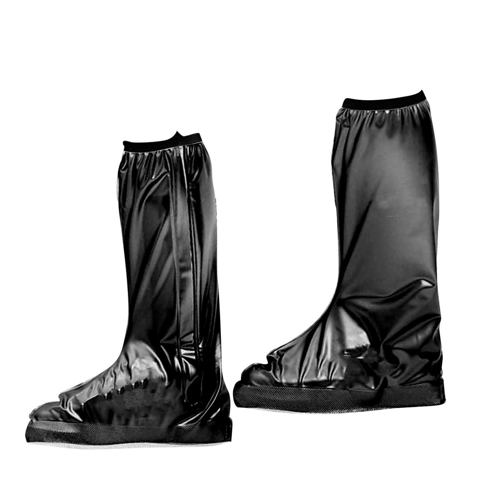 Rain Shoe Cover PVC High Waterproof Thickened Sole Anti Slip Foldable Rain view 4