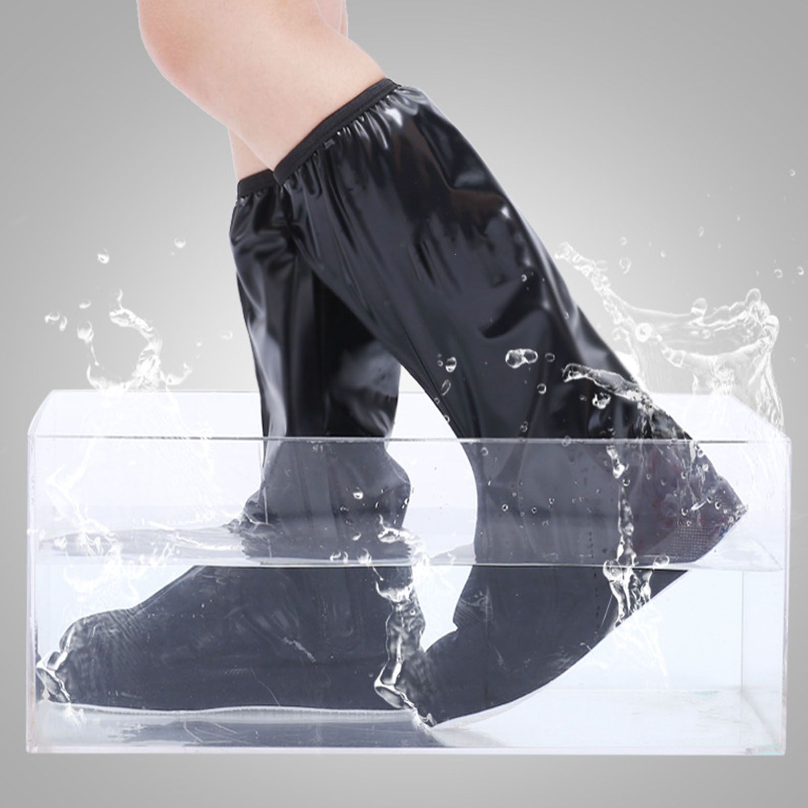 Rain Shoe Cover PVC High Waterproof Thickened Sole Anti Slip Foldable Rain view 9