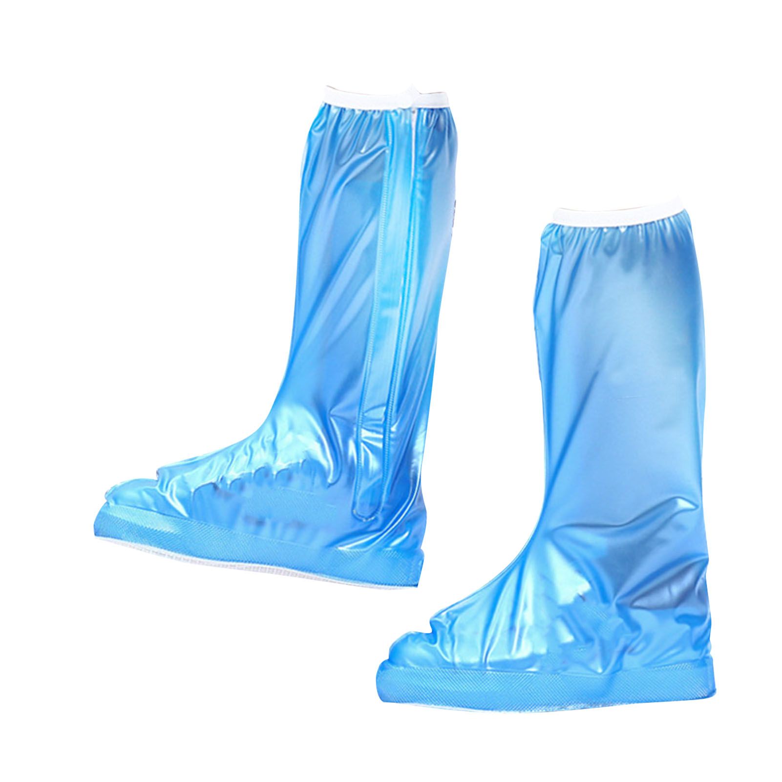 Rain Shoe Cover PVC High Waterproof Thickened Sole Anti Slip Foldable Rain view 3