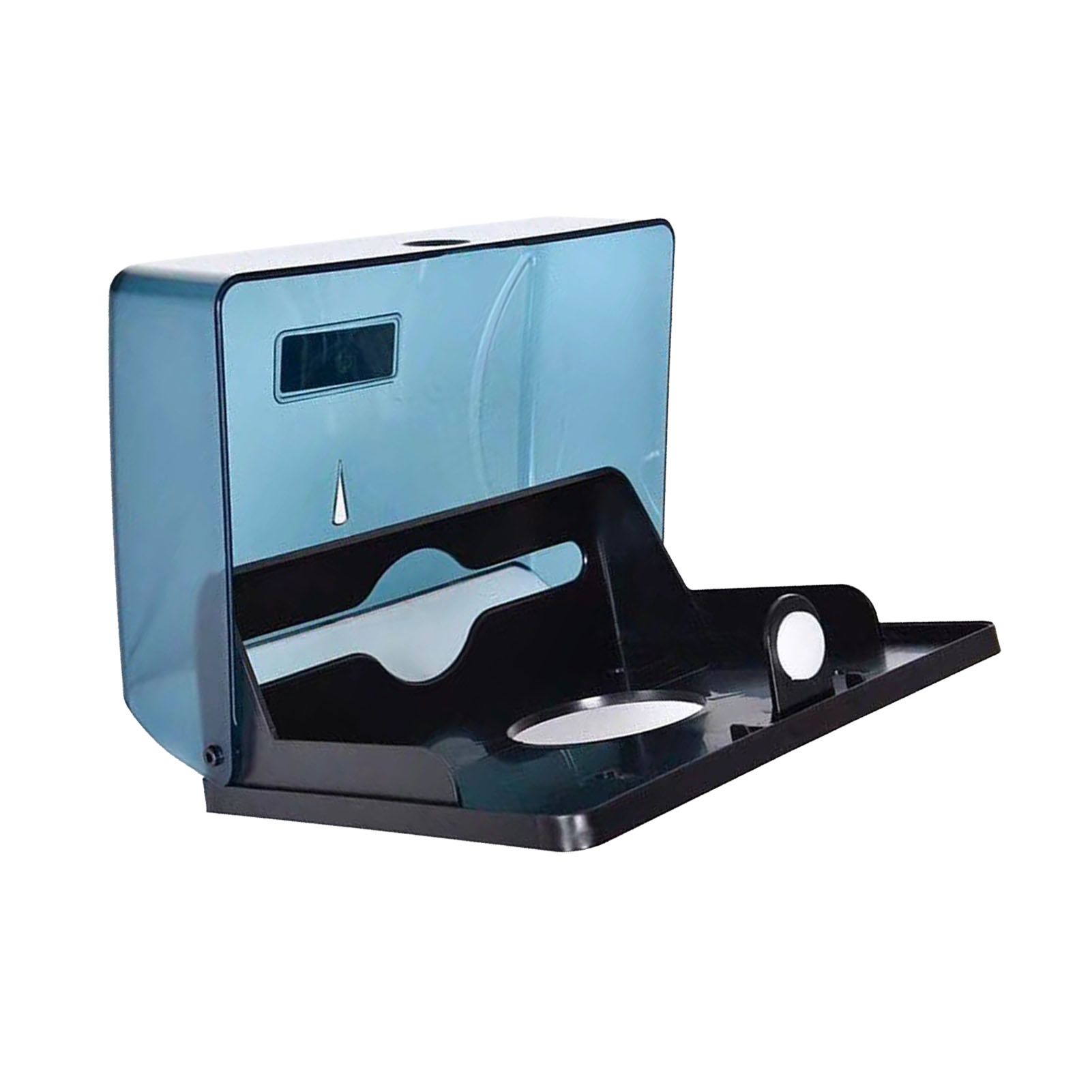 Tissue Box ABS Simple Large Capacity Space Saving Wall Mounted Tissue Holder view 4