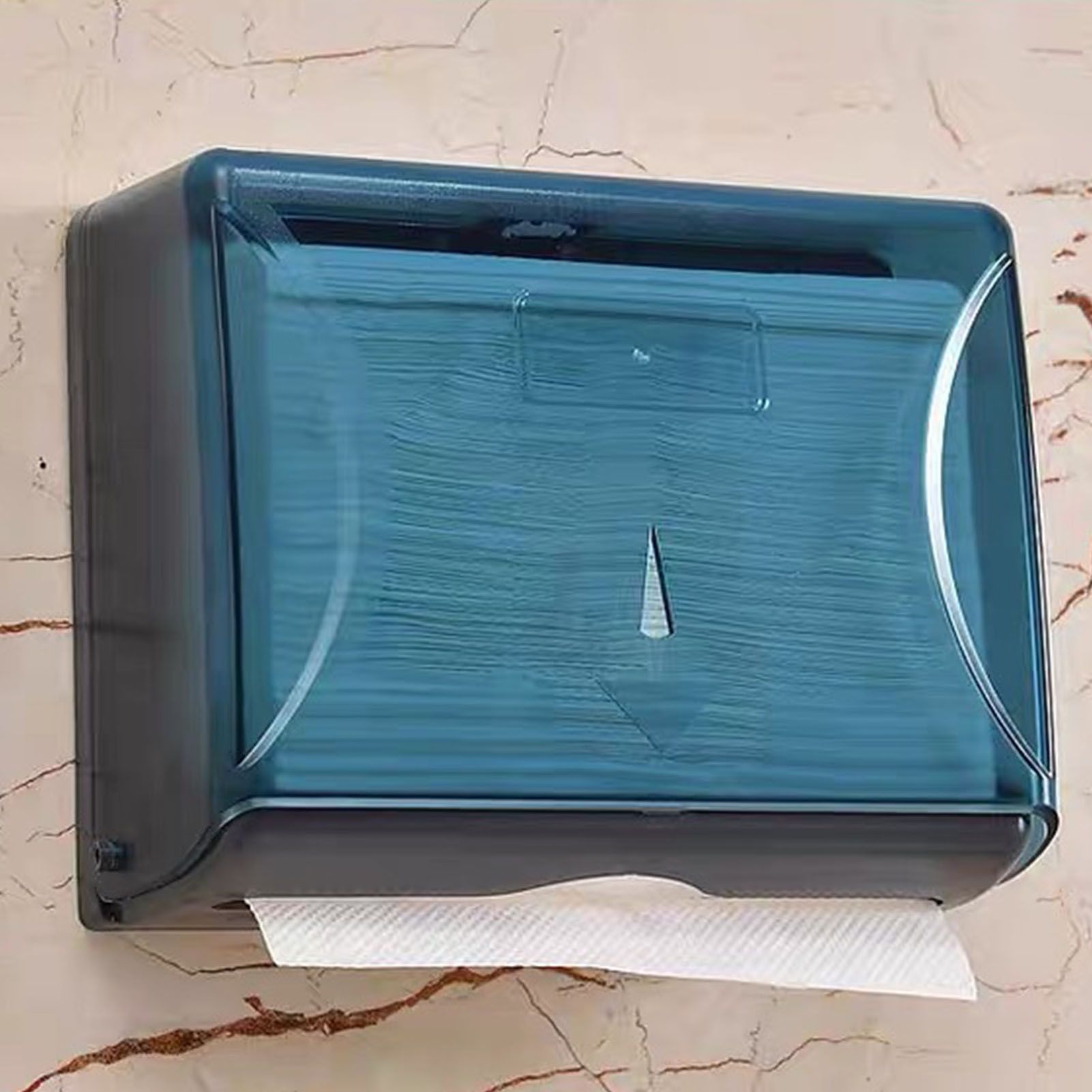 Tissue Box ABS Simple Large Capacity Space Saving Wall Mounted Tissue Holder view 9