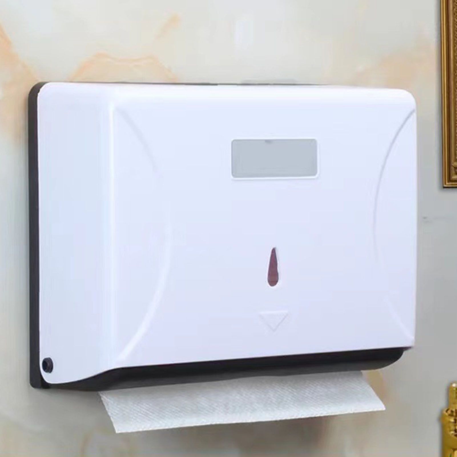 Tissue Box ABS Simple Large Capacity Space Saving Wall Mounted Tissue Holder view 9