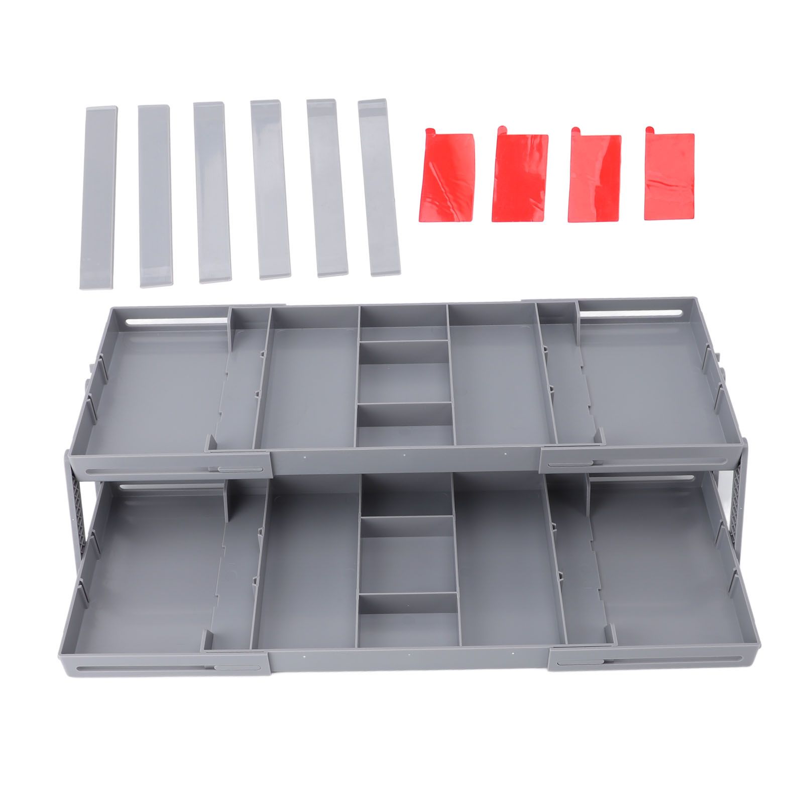 Drawer Organizer Single Row Expandable Folding Jewelry Organizer Tray Earring view 3