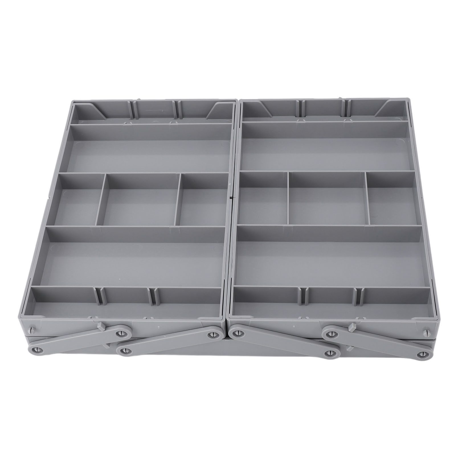 Foldable Expandable Desk Organizer Double Row Multi Level Drawer Organizer