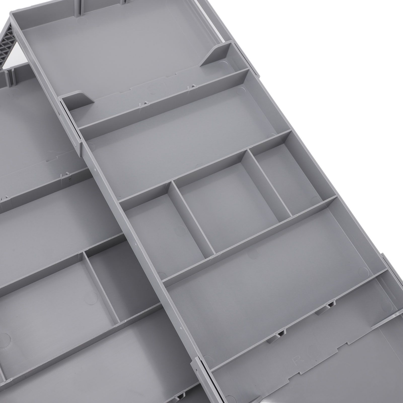 Foldable Expandable Desk Organizer Double Row Multi Level Drawer Organizer view 2