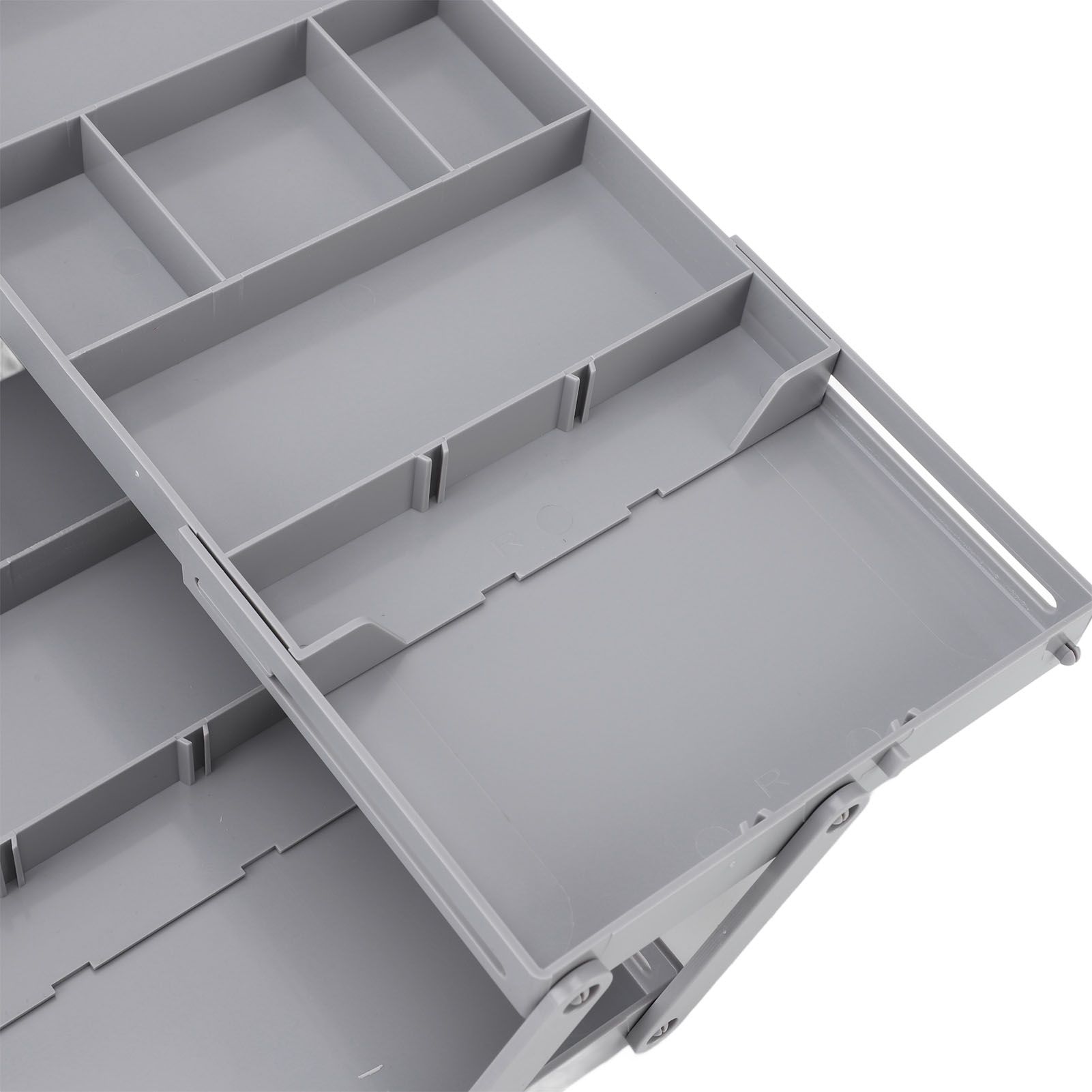 Foldable Expandable Desk Organizer Double Row Multi Level Drawer Organizer view 5