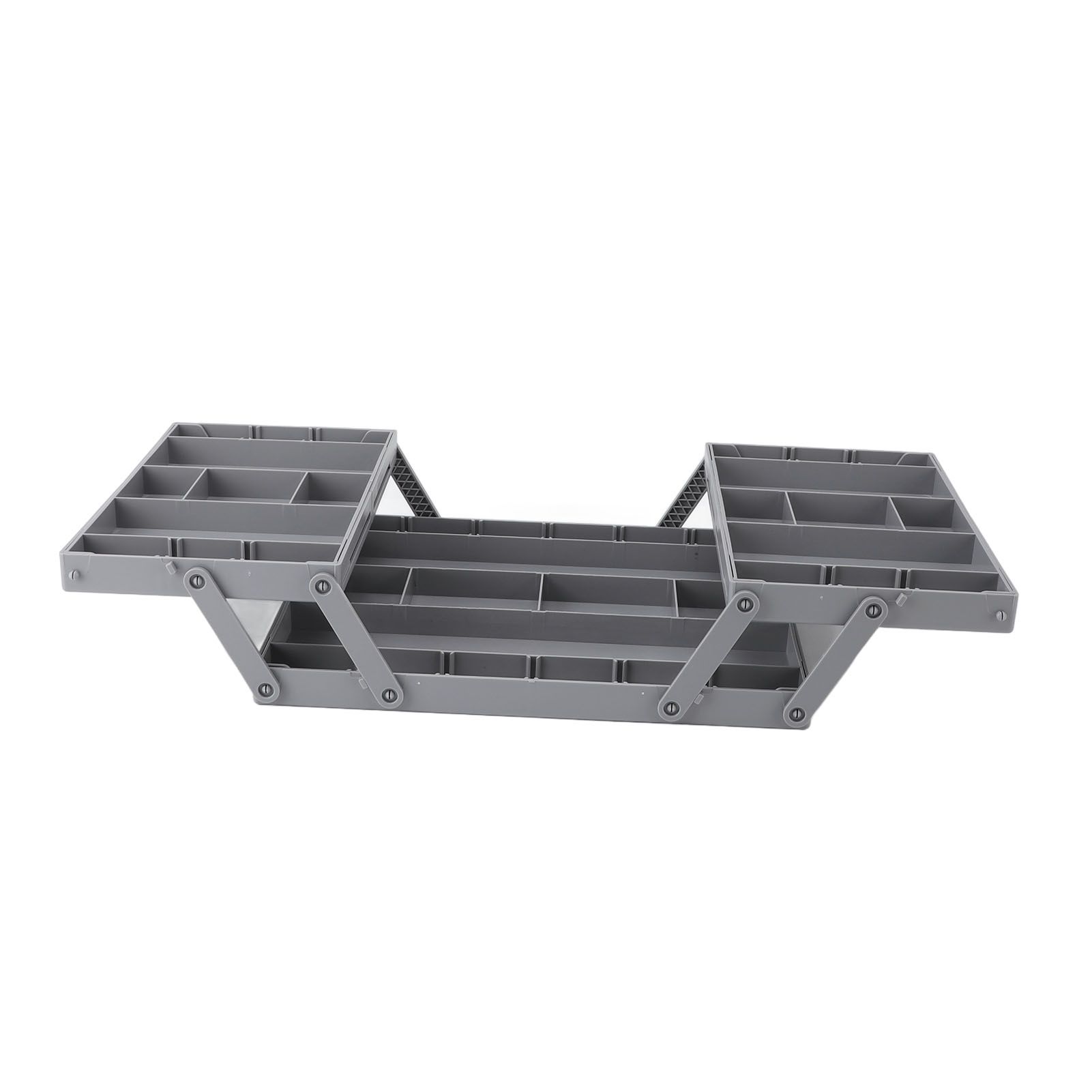 Foldable Expandable Desk Organizer Double Row Multi Level Drawer Organizer view 6