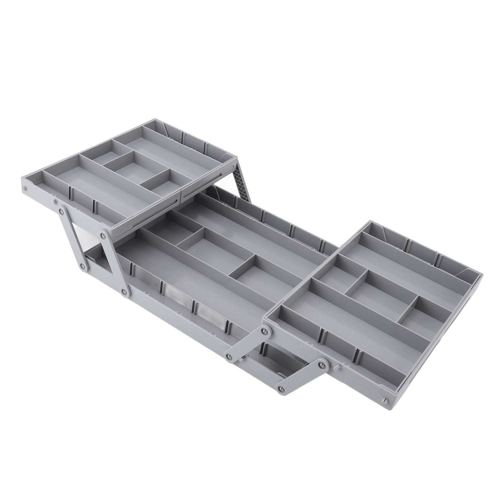 Foldable Expandable Desk Organizer Double Row Multi Level Drawer Organizer view 9
