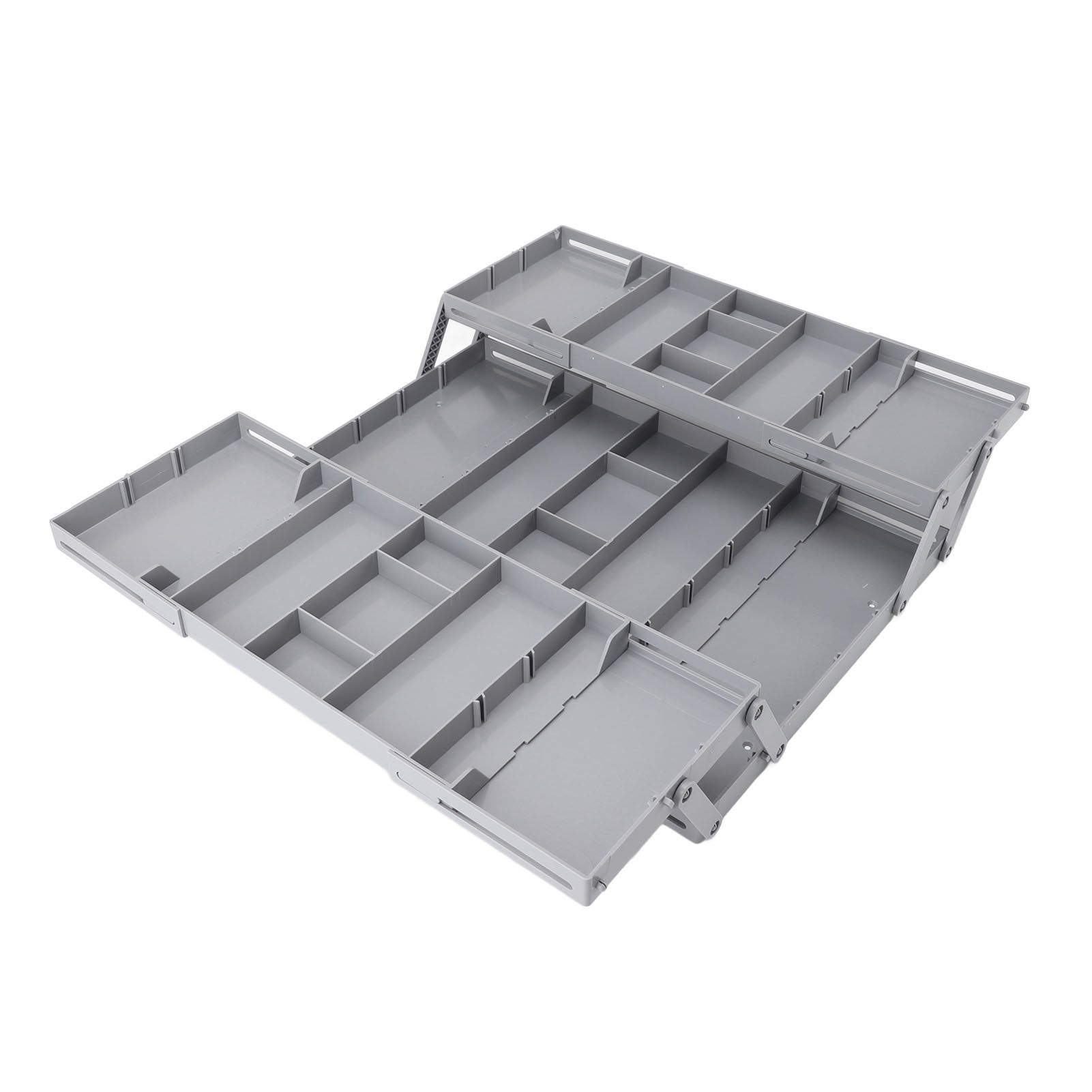 Foldable Expandable Desk Organizer Double Row Multi Level Drawer Organizer view 11