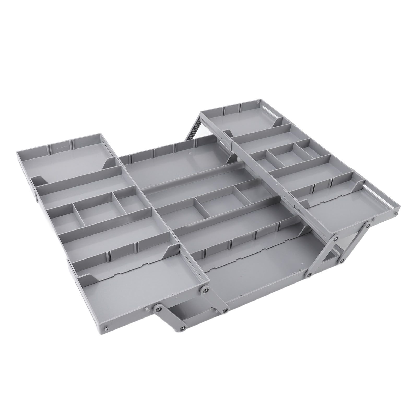 Foldable Expandable Desk Organizer Double Row Multi Level Drawer Organizer view 12
