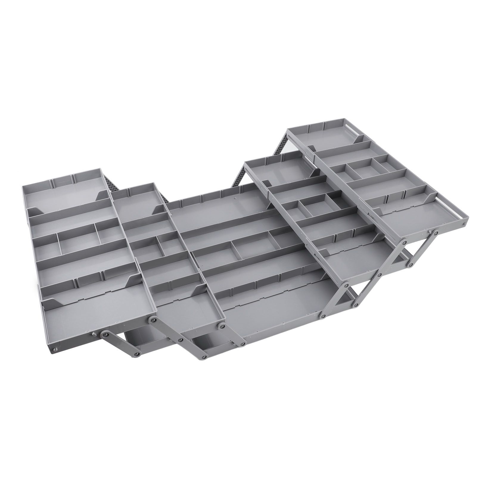 Foldable Expandable Desk Organizer Double Row Multi Level Drawer Organizer view 6