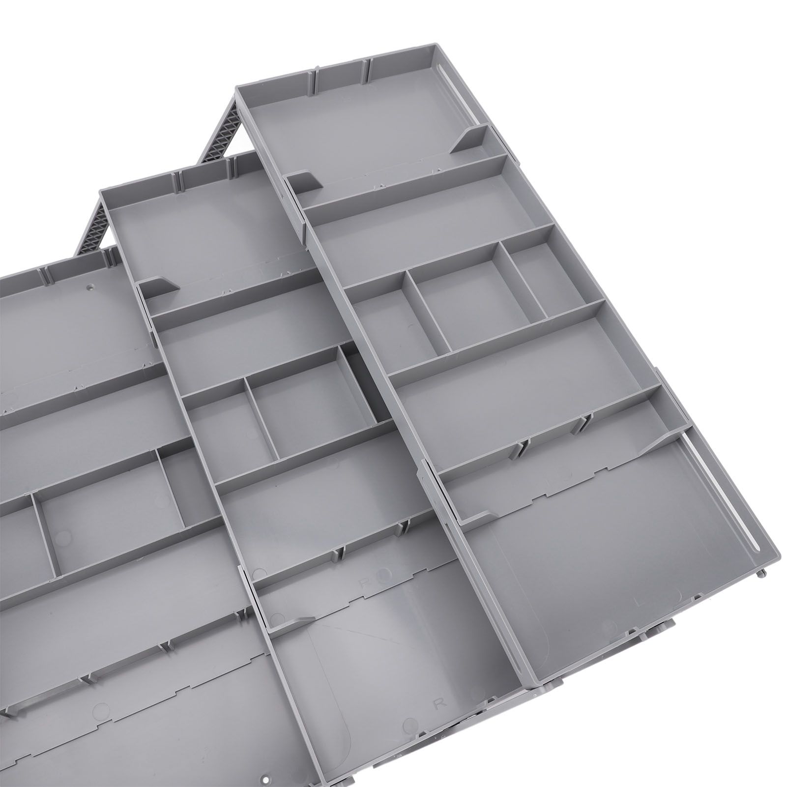 Foldable Expandable Desk Organizer Double Row Multi Level Drawer Organizer view 7