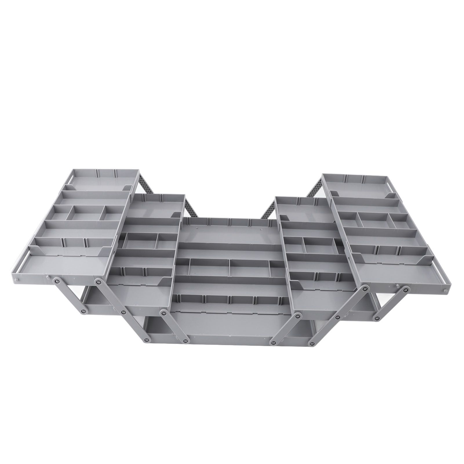 Foldable Expandable Desk Organizer Double Row Multi Level Drawer Organizer view 9