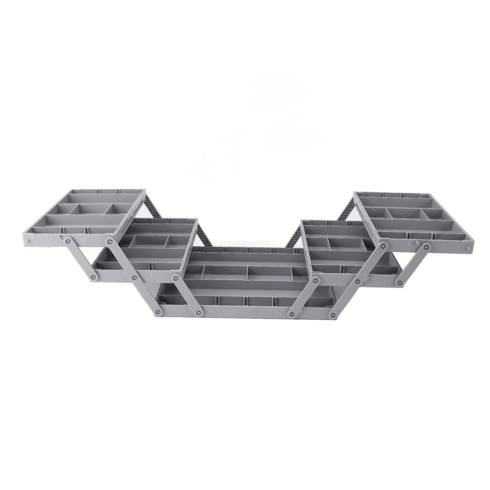 Foldable Expandable Desk Organizer Double Row Multi Level Drawer Organizer view 12