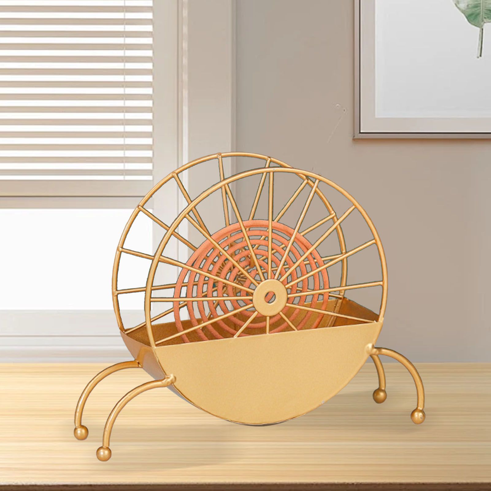 Metal Coil Holder Windmill Shape Fireproof Decorative Incense Coil Rack view 8