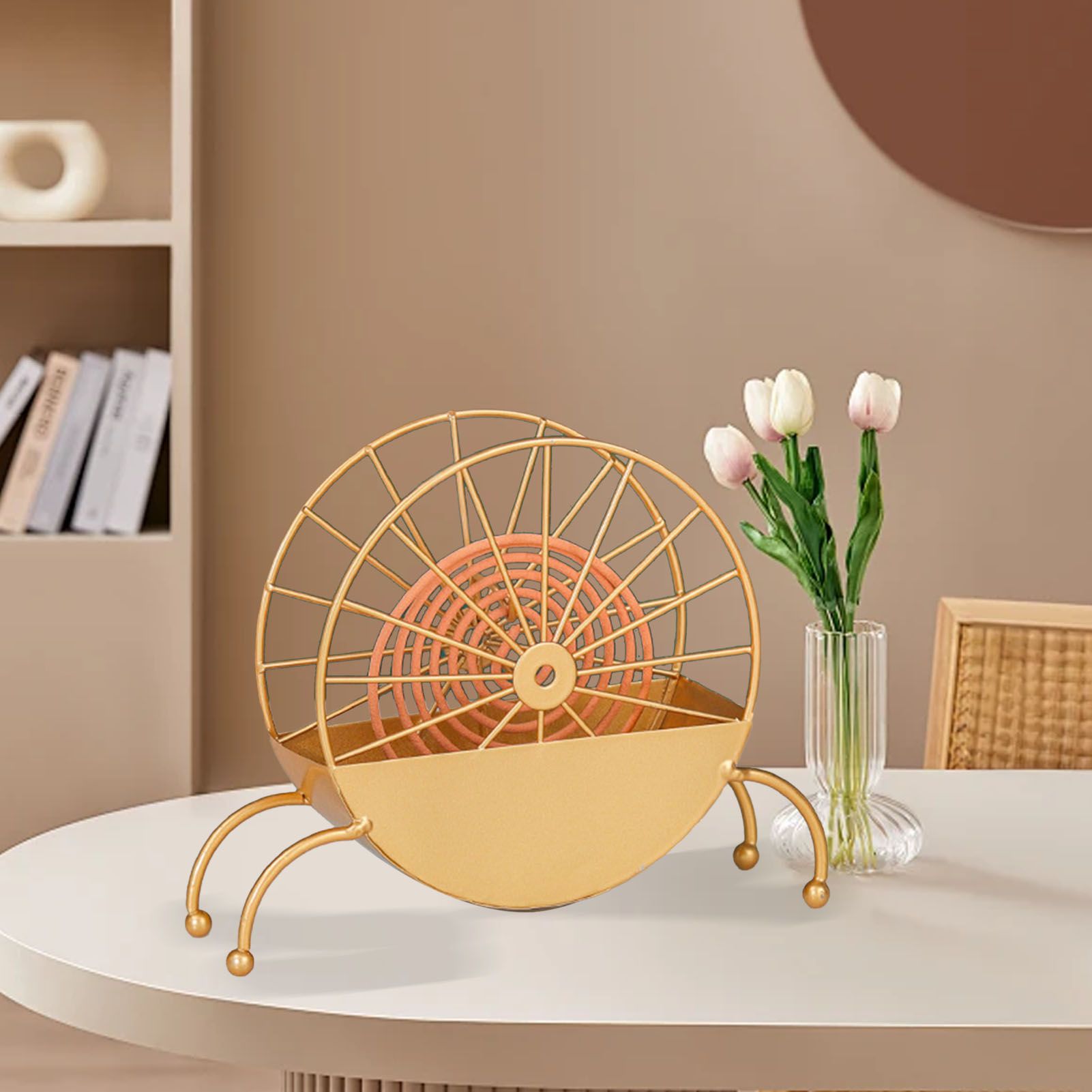 Metal Coil Holder Windmill Shape Fireproof Decorative Incense Coil Rack view 9