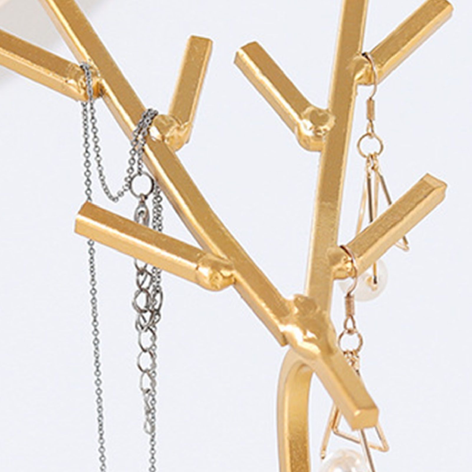 Simple Iron Geometric Deer Jewelry Stand Home Desktop Earring Necklace Storage view 7