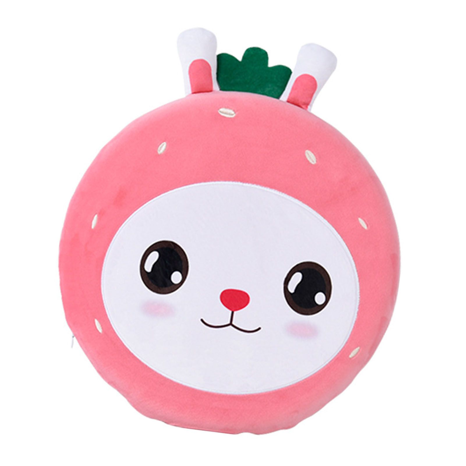 Round Floor Cushion Cute Cartoon Strawberry Rabbit Soft Skin Friendly Slip — image 1