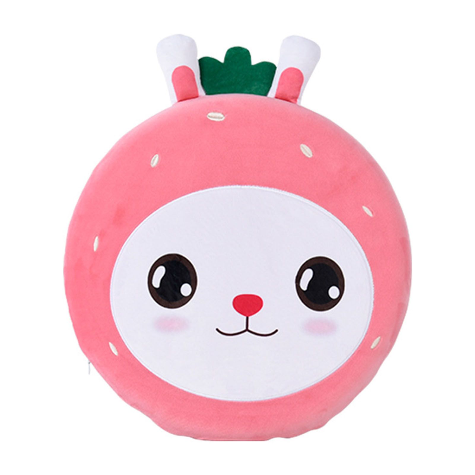 Round Floor Cushion Cute Cartoon Strawberry Rabbit Soft Skin Friendly Slip view 2
