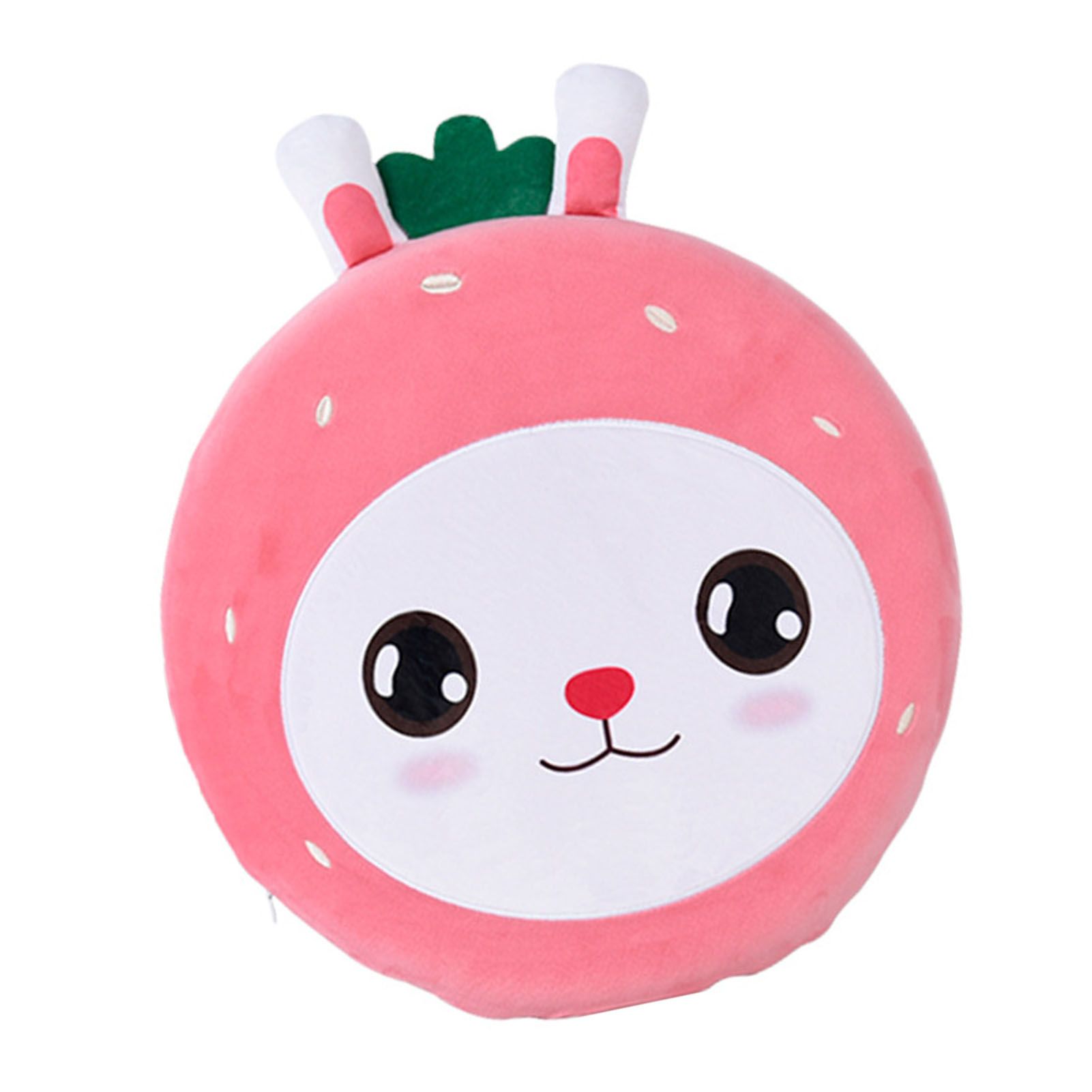 Round Floor Cushion Cute Cartoon Strawberry Rabbit Soft Skin Friendly Slip view 3