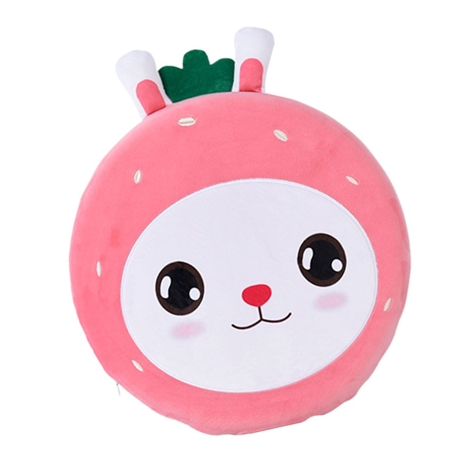 Round Floor Cushion Cute Cartoon Strawberry Rabbit Soft Skin Friendly Slip view 4
