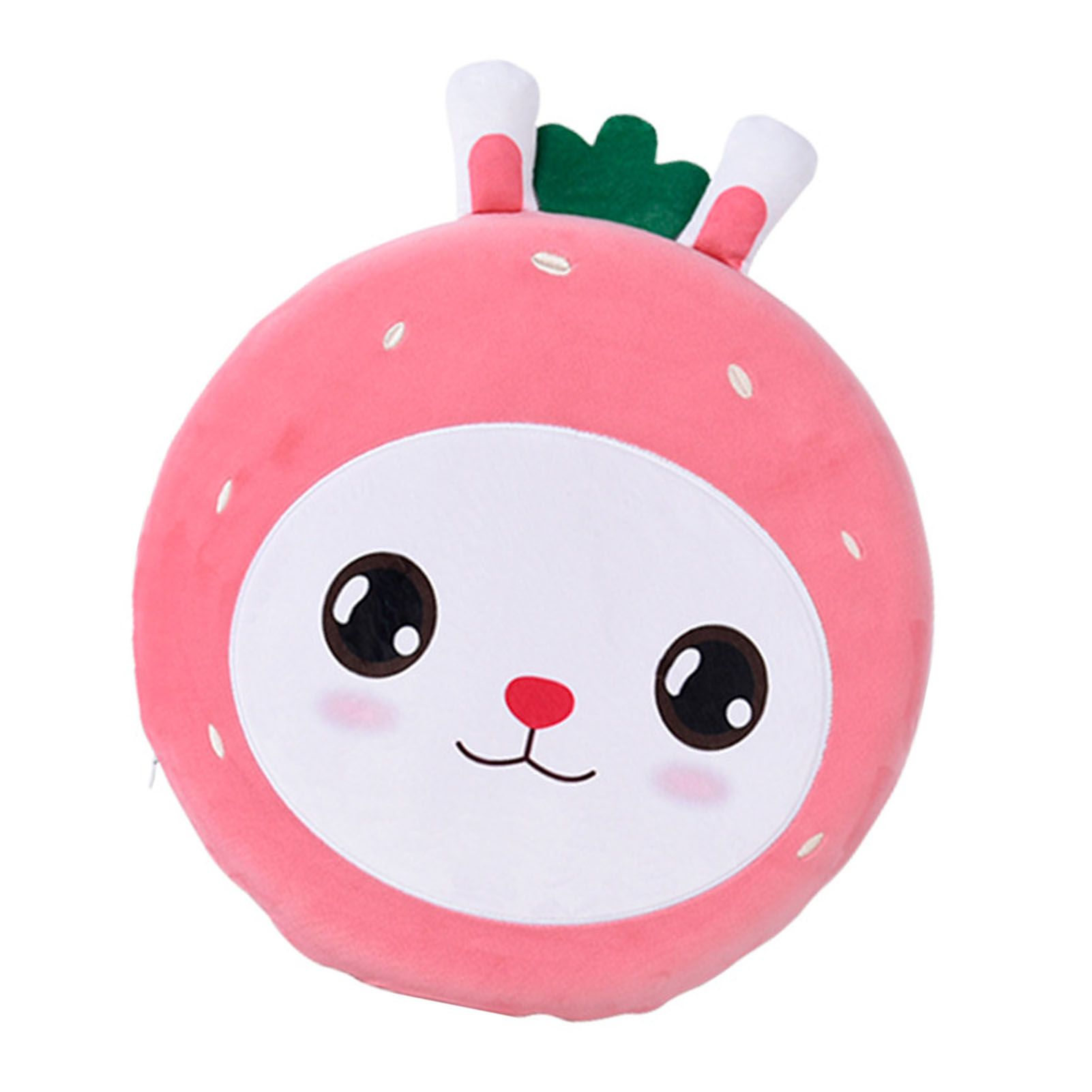 Round Floor Cushion Cute Cartoon Strawberry Rabbit Soft Skin Friendly Slip view 9